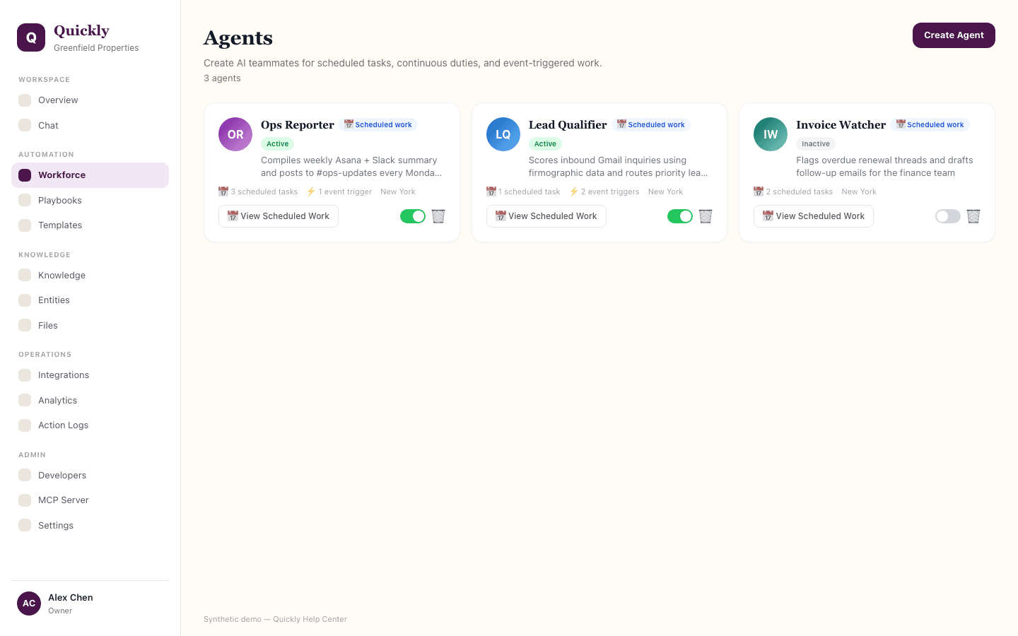 Workforce screenshot
